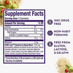 ZzzQuil PURE Zzzs De-Stress Melatonin Sleep Aid Gummies, Helps Calm Your Mind and Body, Ashwagandha for Stress Support, Sleep Aids for Adults, 1 mg per gummy, 42 Count