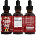 Clean Nutra Berberine with Ceylon Cinnamon Supplement Liquid Drops + Bitter Melon Extract, Glucomannan, Gymnema, Chromium, Turmeric, Organic Panax Ginseng, Moringa GLP-1 Support