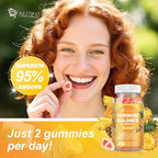 Premium Feminine Balance Gummies – 2 Pack, Probiotic + Enzyme Blend for Digestive, Hormone & PH Balance, Pineapple Flavor, 120 Gummies