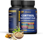 11in1 Cortisol Plus Supplement, 11in1 Ashwagandha and Natural Herbal Complex Vitamin Blend for Daily Mood, Focus and Sleep, Suitable for Women and Men 60 Capsules