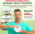 Sugar-Free Saw Palmetto Gummies for Men & Women - Saw Palmetto Extract Supplement for Hair Appearance, Hormone Balance & Prostate Wellness - Vegan Pectin Formula, Non-GMO, Gluten Free - 60 Count