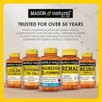 Mason Natural Slow,Release Iron (Ferrous Sulfate) 50 mg Tablets, 180 Day Supply, High Potency Supplement, Gentle on Stomach, 3 Pack