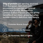 Momentous Essential Grass-Fed Whey Protein Powder - 20 g Whey Isolate Protein - NSF Certified for Sport - Gluten-Free - 12 Servings for Essential Everyday Use - Pure Cinnamon - Package May Vary