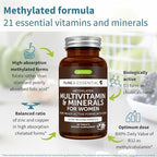 Igennus Methylated Multivitamin for Men & Women 2-Pack, All-Day Nutrient Delivery, Pure & Clean, Methylfolate & Methylcobalamin, High Strength MTHFR Supplement, Non-GMO & Halal, 30 Day Supply
