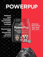 Horbaach Glucosamine for Dogs | 150 Chews | Hip and Joint Supplement | with Chondroitin & MSM | Non-GMO, Gluten Free | by River & RULA