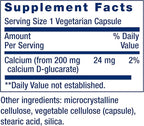 Life Extension Calcium D-Glucarate, 200 mg - Supports Detoxification, Helps Flush Out Unwanted Compounds – Gluten-Free, Non-GMO, Vegetarian – 60 Capsules
