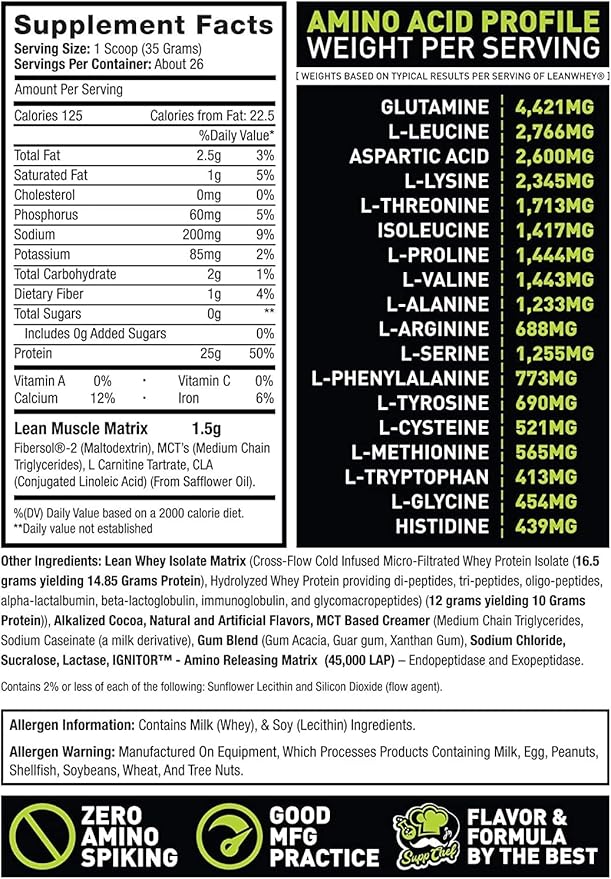 MuscleSport Lean Whey Revolution™ Protein Powder - Whey Protein Isolate - Low Calorie, Low Carb, Low Fat, Incredible Flavors - 25g protein per scoop (2lb, Italian Rainbow Cookie)
