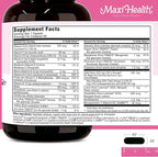 Maxi Health - Methyl Prenatal DHA Prenatal Vitamins Women - Doctor Formulated, Kosher, Gluten Free Prenatal Multivitamin with 25 Nutrients Including DHA, Folic Acid & More, 60 Liquid Caps