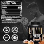 Animal Whey Isolate Protein Powder - Loaded for Pre & Post Workout Muscle Builder and Recovery with Digestive Enzymes for Men & Women - 25g Protein, Great Taste, Low Sugar - Frosted Cinnamon Bun 4 lbs