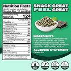 Where You Bean Edamame Beans Snack (Seaweed Furikake) - Crunchy and Dry Roasted Edamame Beans - High Protein Snacks, Keto and Vegan Healthy Snacks for Adults & Low Carb Asian Snack 3 oz (Pack of 4)