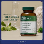 Gaia Herbs Pro Somni-Mint Rosmarinic Complex - Sleep Health & Relaxation Support Supplement* - Restful Sleep Support* with Spearmint, Green Tea & Lemon Balm - 60 Capsules (30 Servings)
