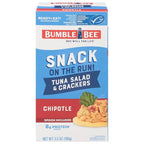 Bumble Bee Snack On The Run! Protein Snack Pack - 8g Protein per Box - Chipotle Tuna Salad with Crackers Kit - Ready to Eat Easy-Open Can - Wild Caught MSC-Certified Tuna (Pack of 1)