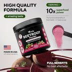 VitaUp Beet Root Powder 8 in 1 – USA Made Beets Powder Supplements with Grape Seed, Hawthorn, Coq10 – with Organic Beetroot for Energy & Circulation Support – Non-GMO, 30 Serving
