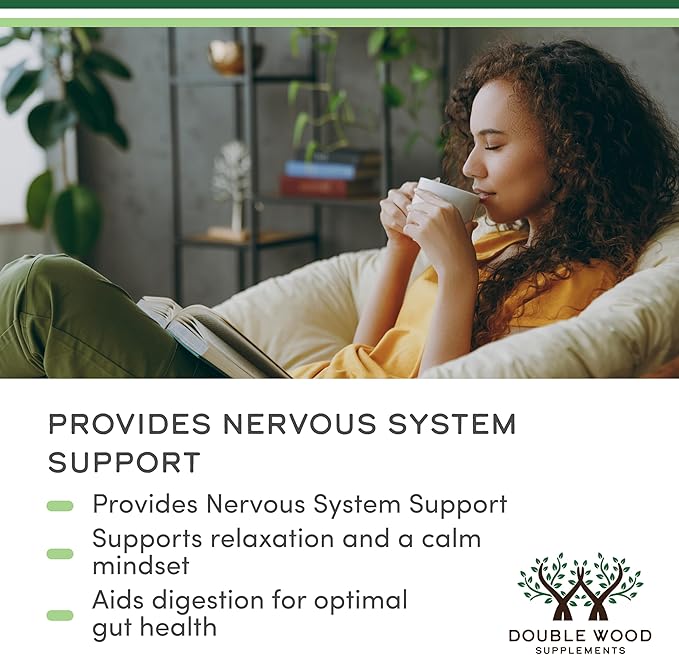 Double Wood Supplements Organic Lemon Balm Tincture - for Digestion & Relaxation 590mg - 2FL OZ, 120 Servings (Better Absorbed Than Capsules, Great for Lemon Balm Tea)