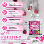 Clean Nutraceuticals Vaginal Probiotics for Women + Prebiotics 20 Billion Cranberry Pills w D-Mannose 500 mg for Urinary Tract Health pH Balance - for Vaginal Health Supplements Pills - 3Pack