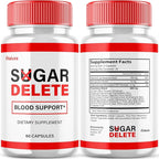 (2 Pack) Sugar Delete Capsules - SugarDelete Blood Support Pills Maximum Strength Japan Supplement Advanced Formula Premium All Natural Vitamin Blend Overall Health Wellness Reviews (120 Capsules)