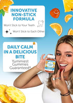 Lunakai USA Made Calm & Stress Relief Gummies – Delicious GABA + L-Theanine Calming Supplement for Adults & Kids – Natural Stress Support - 6 Pack