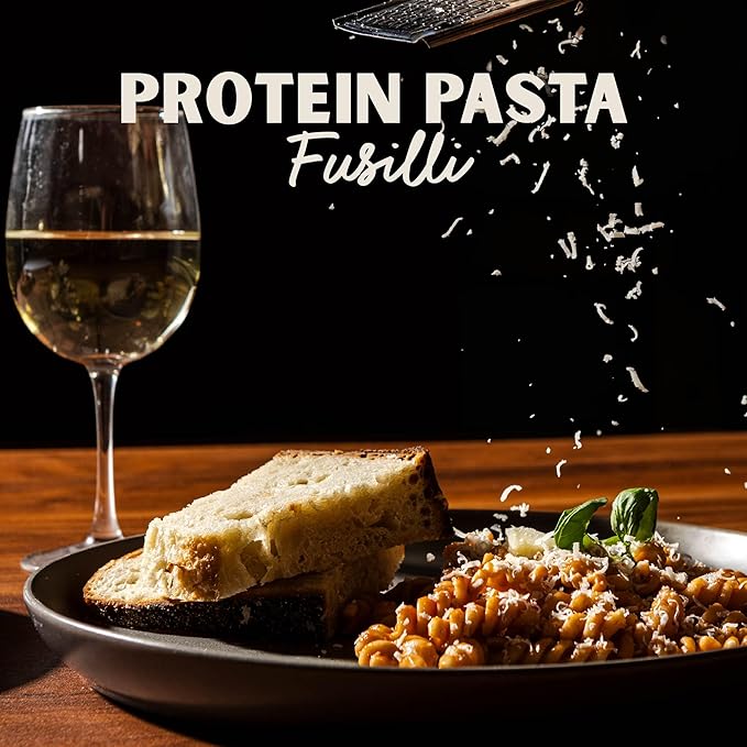 Al Dente Protein Pasta Fusilli – 30g High Protein, Lower Carb, High Fiber. Artisanal Flavor: Cage-Free Eggs & Semolina. Keto and Point-Based Diet-Friendly. 12oz Bags (Pack of 6)