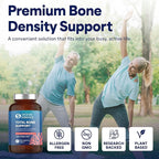 OCEAN ESSENCE Total Bone Support - Plant-Based Algae Calcium Supplement for Supporting Bone Density & Strength - for Men & Women 35+ - 120 Natural Calcium Capsules - Vitamins for Optimal Health