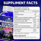 Lofux Magnesium Glycinate Gummies 400mg, Sugar Free Magnesium Gummies for Adults Women, Men, Chewable Supplement Gummy with L-Threonate, Vitamin D, B6, CoQ10 - for Calm, Sleep, Body Relaxation, 60 Ct