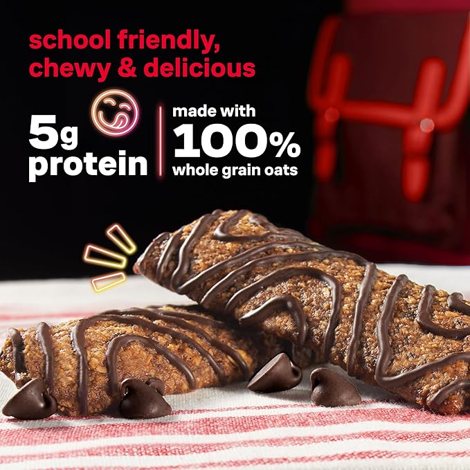 KIND Kids Granola Bars, Chocolate Chip, Gluten Free, Low Sodium, Peanut and Tree Nut Free Snacks, 5g Protein, 5 Count