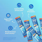 Nello Supercalm Powdered Drink Mix, Cortisol Reducer* and Sleep Aid Supplement, L Theanine, Ksm-66 Ashwagandha, Magnesium Glycinate, Vitamin D 3, No Sugar, Non GMO, On The Go, 20 Ct, Cherry Limeade