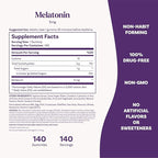 Natrol 5mg Melatonin Gummies, Sleep Support for Adults, Melatonin Supplements for Sleeping, 140 Strawberry-Flavored Gummies, 70 Day Supply