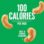 Emerald Nuts, 100 Calorie Packs, 7 Count, Salt & Pepper Cashews, 4.34 Oz