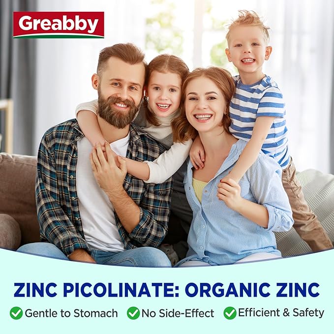 Zinc Gummies Sugar Free, Zinc Picolinate 50mg Highly Absorbable Zinc Supplement for Kids & Adults, Support Immune System, Skin Health, 120 Gummies