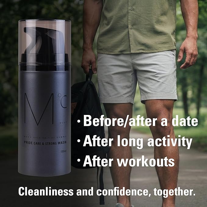 Mdoc Men’s Strong Cooling Intimate Wash, Gel Cleanser for Odor Control, Hygienic Freshness & Daily Care, All Skin Types, 100ml
