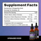 Upgraded Formulas Mood Support Supplement - Feel Calm and Uplifted All Throughout The Day, 2 fl oz