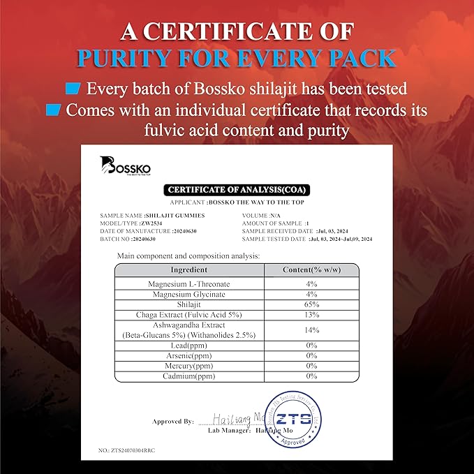 3200 MG Pure Himalayan Shilajit Gummies Organic for Men & Women with Probiotics & Magnesium Ashwagnadha Chaga Turmeric Fulvic Acid 105+ Trace Minerals I Vegan Non-GMO I Lab Tested I 90 Count