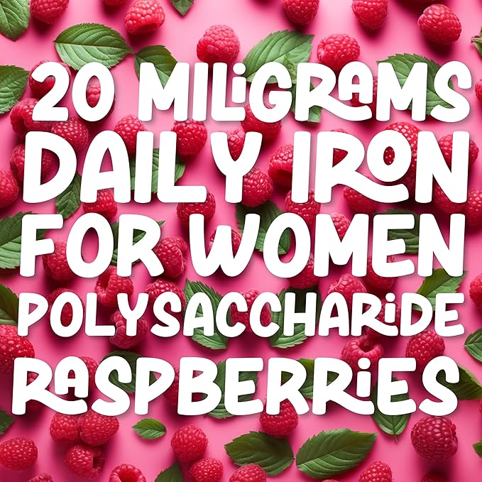 LLORENS PHARMACEUTICAL Iron Supplement for Women Iron Drops Daily Support, 20mg of Polysaccharide Complex Free Taste, Natural Sweeteners, Vegan and Paraben Free (Berry Daiquiri, 4 Fl Oz)