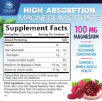 Magnesium Citrate Gummy - High Absorption Magnesium Gummies for Adults & Kids - Enhanced Bioavailability Form Mag Citrate Supplement - Improved Vegan Formula - Delicious Raspberry Flavor - 60 Gummies
