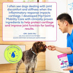 Native Pet Mobility Care - Hip & Joint Supplement for Dogs - UC-II Collagen, Egg Shell Membrane & Hyaluronic Acid - Dog Joint Supplement Chews Supports Cartilage, Mobility & Flexibility - 120 Chews