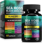 Ashwagandha Sea Moss Black Seed Oil 60 Grain