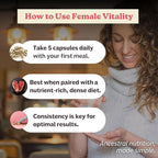 MK Supplements Female Vitality | Grass-Fed Beef Organs for Women | Spleen, Uterus, Ovaries, Fallopian Tubes & Kidney | No Phytoestrogens | 150 Capsules