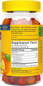 Nature Made Fiber 6 g, Dietary Supplement for Digestive Health Support, 90 Fiber Gummies, 30 Day Supply