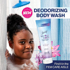 Secret Feminine Wash, 24 HR Deodorizing Feminine Body Wash for Women, Removes 6x Causes of Odor, PH Balanced, Safe to Use Everywhere, Lilac & Waterlily Scent, 8.0 oz