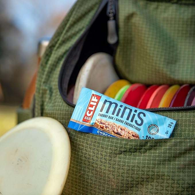 CLIF BAR Minis - Crunchy Peanut Butter - Made with Organic Oats - 5g Protein - Non-GMO - Plant Based - Snack-Size Energy Bars - 0.99 oz. (20 Pack)