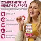 Magnesium Glycinate Gummies with L-Threonate,120pcs Sugar Free Magnesium Complex Gummies for Sleep, Body Support and Relaxation,Non-GMO, Gluten-Free