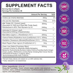 Liver Cleanse Detox & Repair - Herbal Liver Support Milk Thistle Supplement, 7500mg Strength Liver Health Support with Silymarin Artichoke Extract Dandelion Beet TUDCA Choline NAC, 60 Softgels