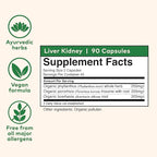 ORGANIC INDIA Liver Kidney Herbal Supplement - Detoxify & Rejuvenate, Supports Healthy Liver & Kidney Function, Vegan, Gluten-Free, Kosher, USDA Certified Organic, Non-GMO - 90 Capsules
