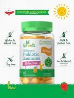 Carlyle Probiotics for Kids | 60 Gummies | Tropical Flavor | Vegan, Non-GMO & Gluten Free Supplement | by Lil' Sprouts