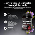 Horny Goat Weed for Men - Extra Strength Male Supplement with Black Maca Root, Tongkat Ali, Saw Palmetto & Panax Ginseng Extract for Stamina & Energy - 60 Count
