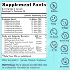 Menopause Supplements for Women, 120 Billion CFU Probiotic, 13-in-1 Herbs Probiotics Complex, for Menopause Relief, Hormone Balance, Hot Flashes, Night Sweats, Mood Swings, Gut & Immunity - 60 Capsule