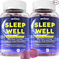 Nextdia Melatonin Free Sleep Gummies with Magnesium Glycinate, GABA, 5-HTP, L-Theanine, Valerian, Chamomile, Lemon Balm, Vitamin D3 & B6 - Hormone & Drug- Free, Non-Habit Forming,2 Pack