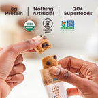 Perfect Bar Mini, Dark Chocolate Chip Peanut Butter Protein Bar, Protein Snack, Snack Bar, Organic, Gluten Free, Soy Free, Non GMO, No Sugar Alcohols, .88 Ounce Bar, 24 Count