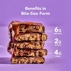 ALOHA Organic Plant Based Protein Bar MINIS | Caramel Chocolate Pecan | GLP-1 Friendly, 20 Count, 24g Bars | Vegan, Low Sugar, Gluten Free, Low Carb, Non-GMO, No Stevia, No Soy, No Sugar Alcohols