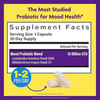 InnovixLabs Mood Probiotic for Women & Men, Clinically Studied Digestive & Mood Support Supplement, Lactobacillus helveticus Rosell-52ND & Bifidobacterium longum Rosell-175, 60 Capsules